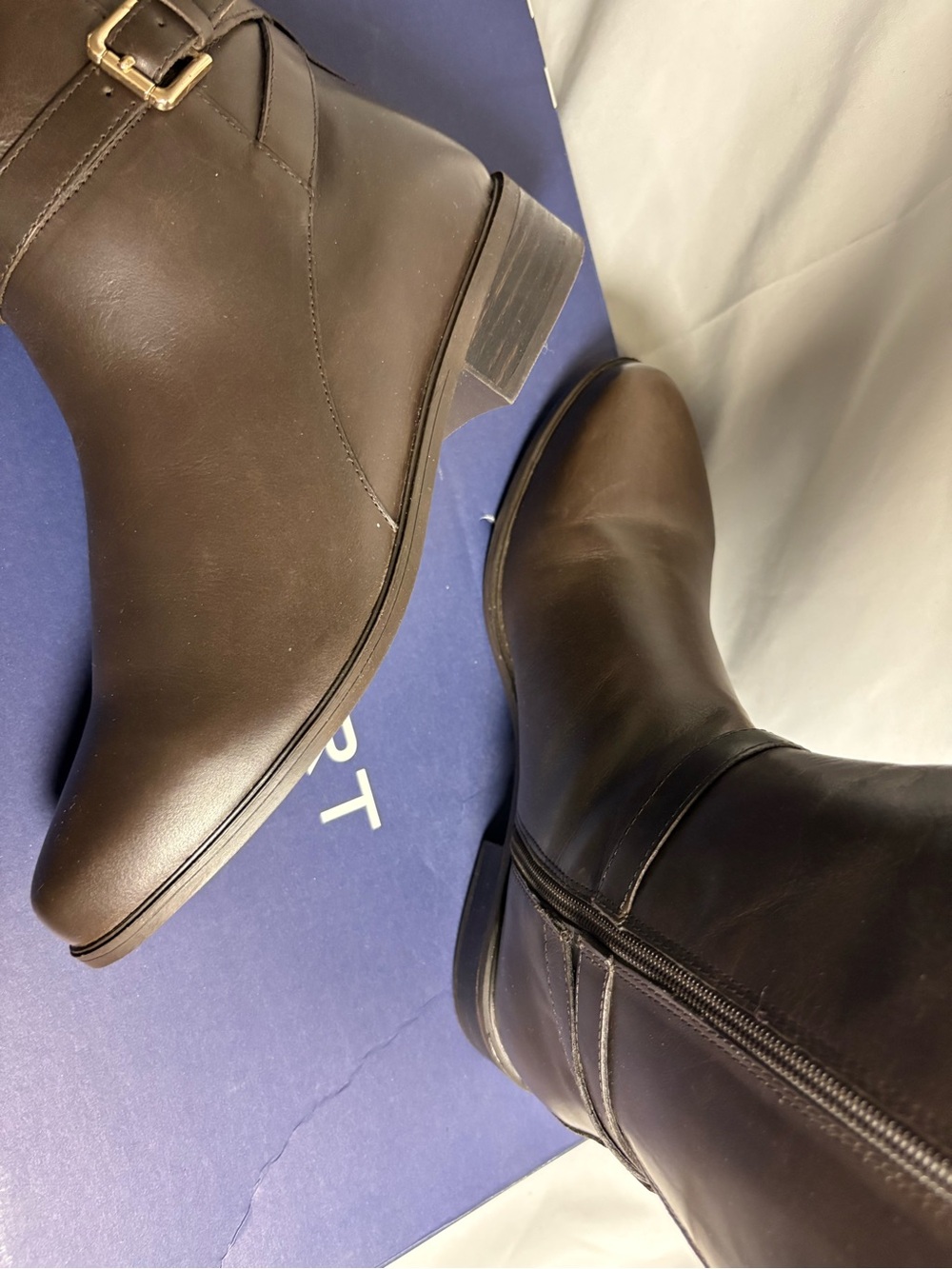 New Rockport Tall Leather Riding Boots - Brown size 10 - Picture 7 of 8